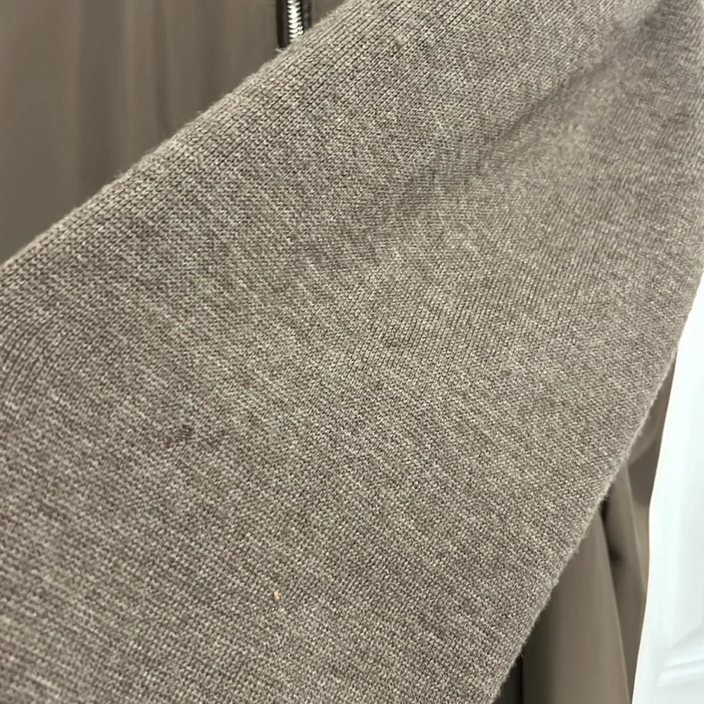 POLO RALPH LAUREN Golf brown zip‎ up mens sweater knit sleeve jacket sz XXL